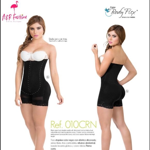 Colombian Strapless Girdle/Shapewear Strapless-010CRN (Faja Colombiana)
